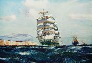 Jack Spurling The british clipper oil on canvas
